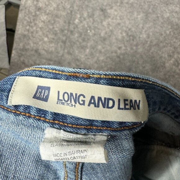 Gap Jeans Womens Size 12 Bootcut Flare Long and Lean Distressed Mid Rise Stretch - Picture 4 of 13